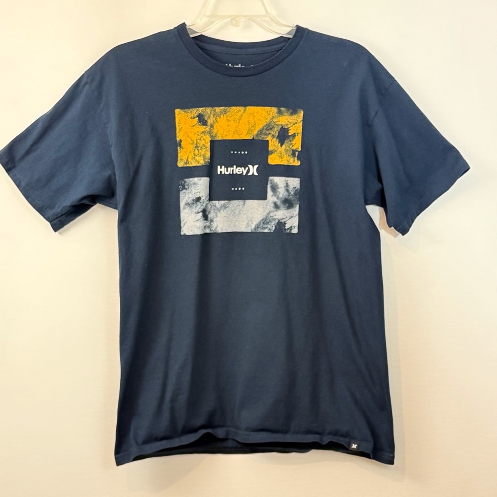 Hurley Navy Graphic Print T Shirt